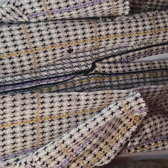 Semicouture 01 Printed Tweed Oversized Wool Coat - Picture 6 of 9